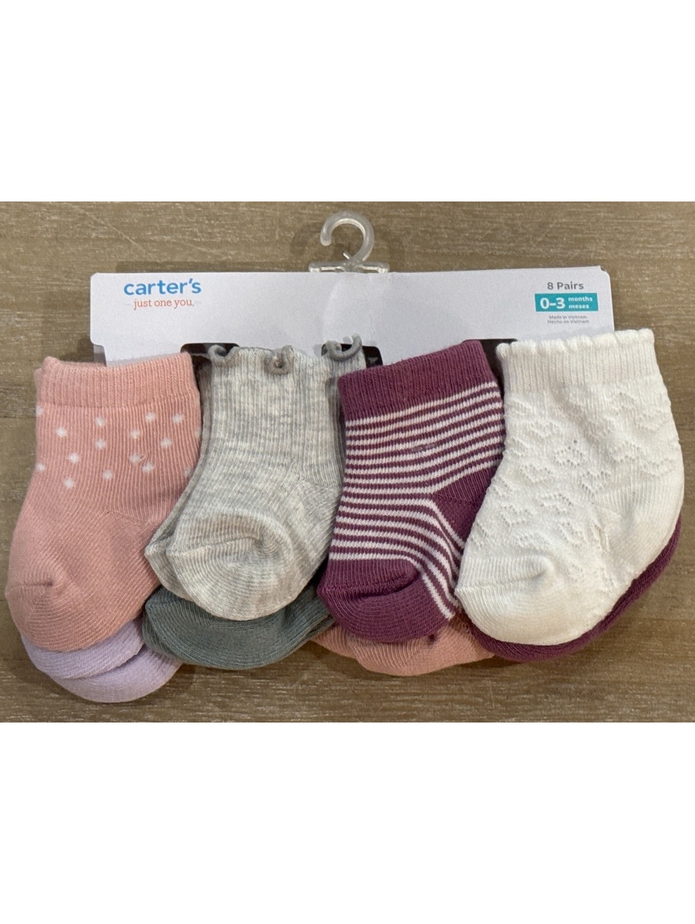 Carter’s NWT 8pk Baby Girl Socks, 0-3 months [COPY]